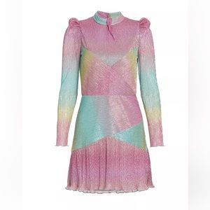 Saylor Saydee Metallic Gradient Minidress Size Large